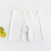 ATOGUTA Under Dress Shorts Girls Dance Undershorts Underwear for Play or Underdress White, Size 3-11 Years